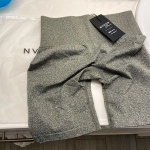NVGTN Khaki Green Scrunch Seamless Shorts